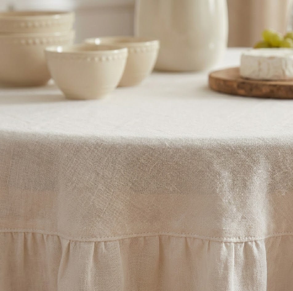 Nappe de table ronde | Arctic White