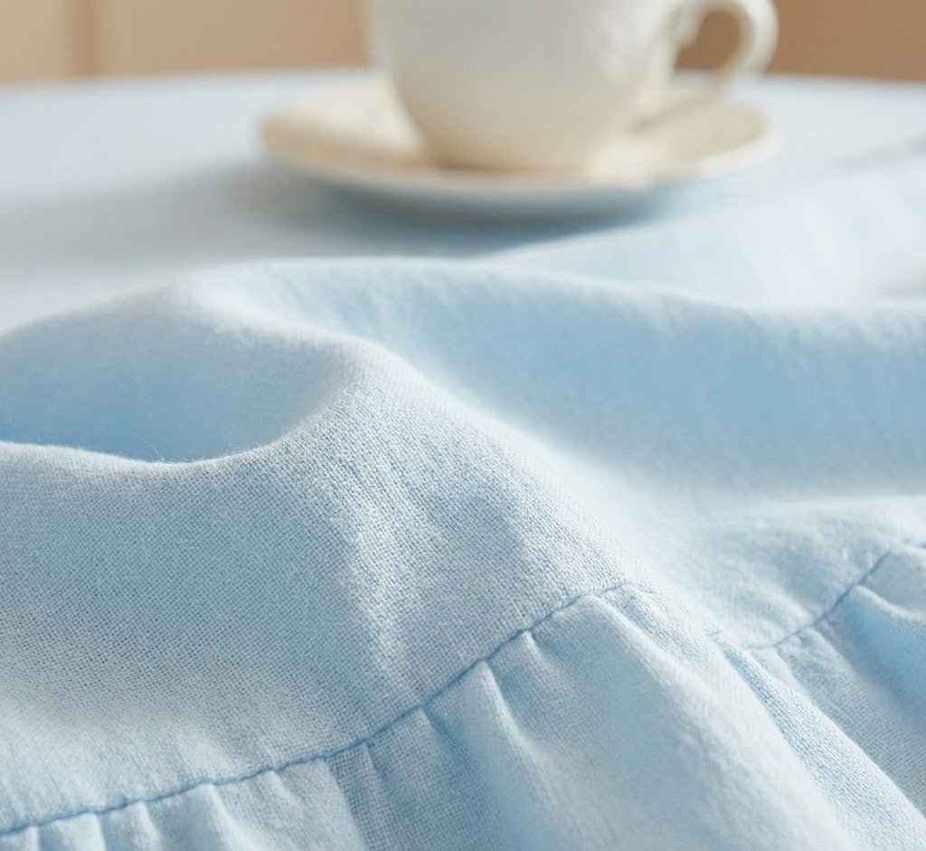 Nappe de table ronde | Baby Blue