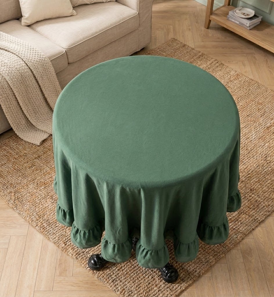 Nappe de table ronde | Forest Ruffle