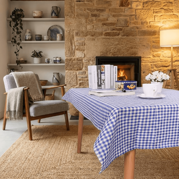 Nappe de table rectangulaire Vichy