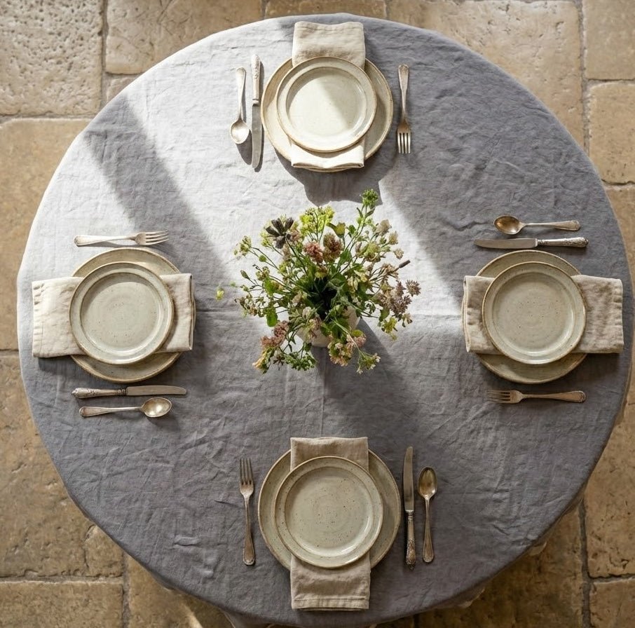 Nappe de table ronde | Storm Ruffle