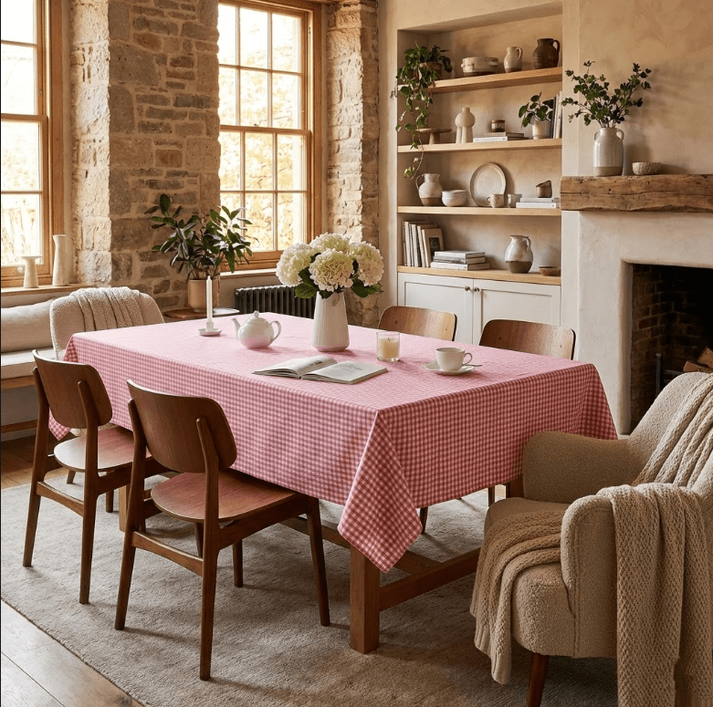 Nappe de table rectangulaire Vichy