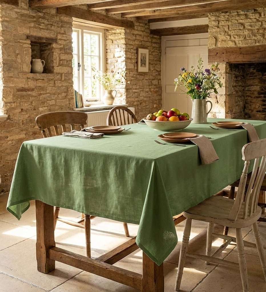 Nappe de table rectangulaire | Forest Sage