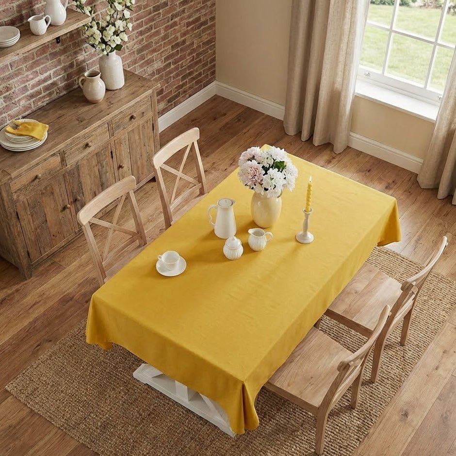 Nappe de table rectangulaire | Golden Ochre