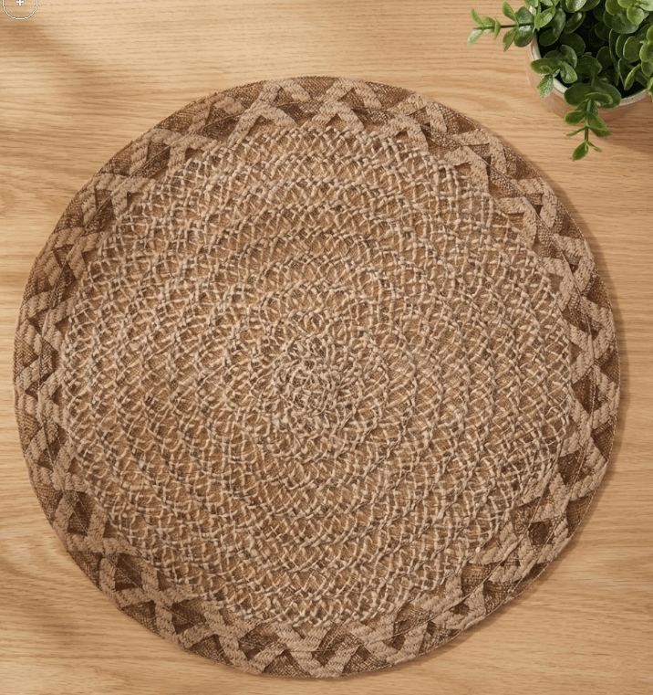 Napperon en toile de jute Boho | Set de 6