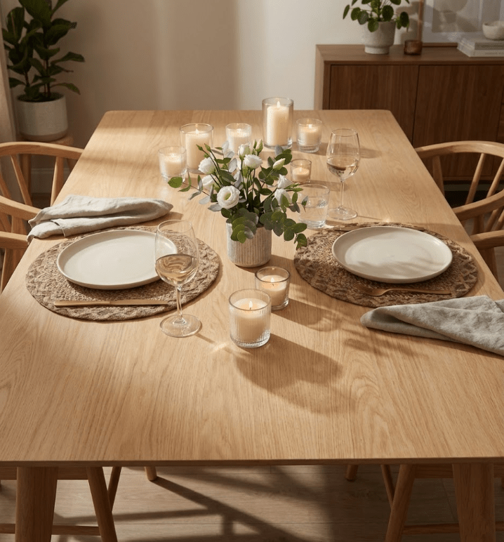 Napperon en toile de jute Boho | Set de 6